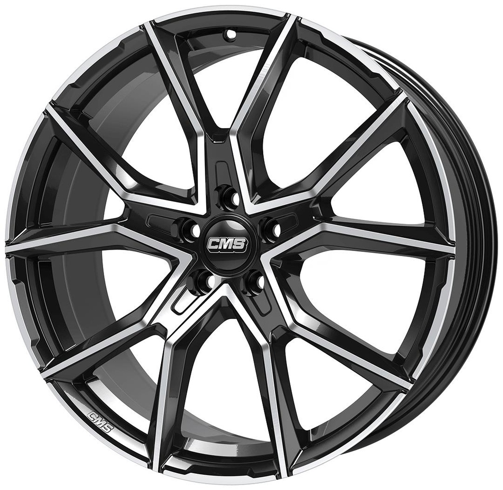 CMS C33 GLOSS BLACK POLISHED 8.5x20 5/112 ET40 CB66.4