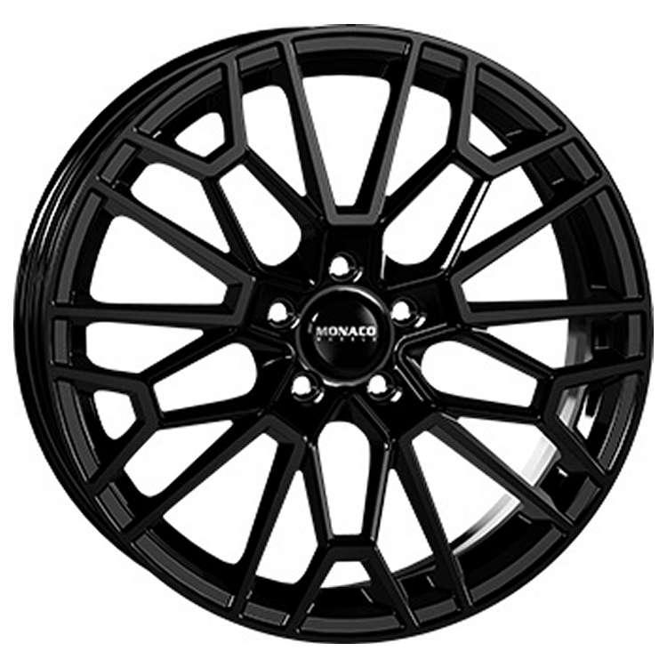 MONACO WHEELS GP13 GLOSS BLACK 8x19 5/112 ET30 CB66.6