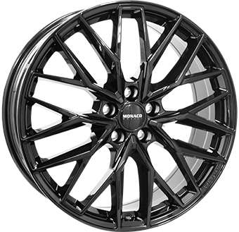 MONACO WHEELS GPX GLOSS BLACK 9.5x21 5/112 ET48 CB66.6