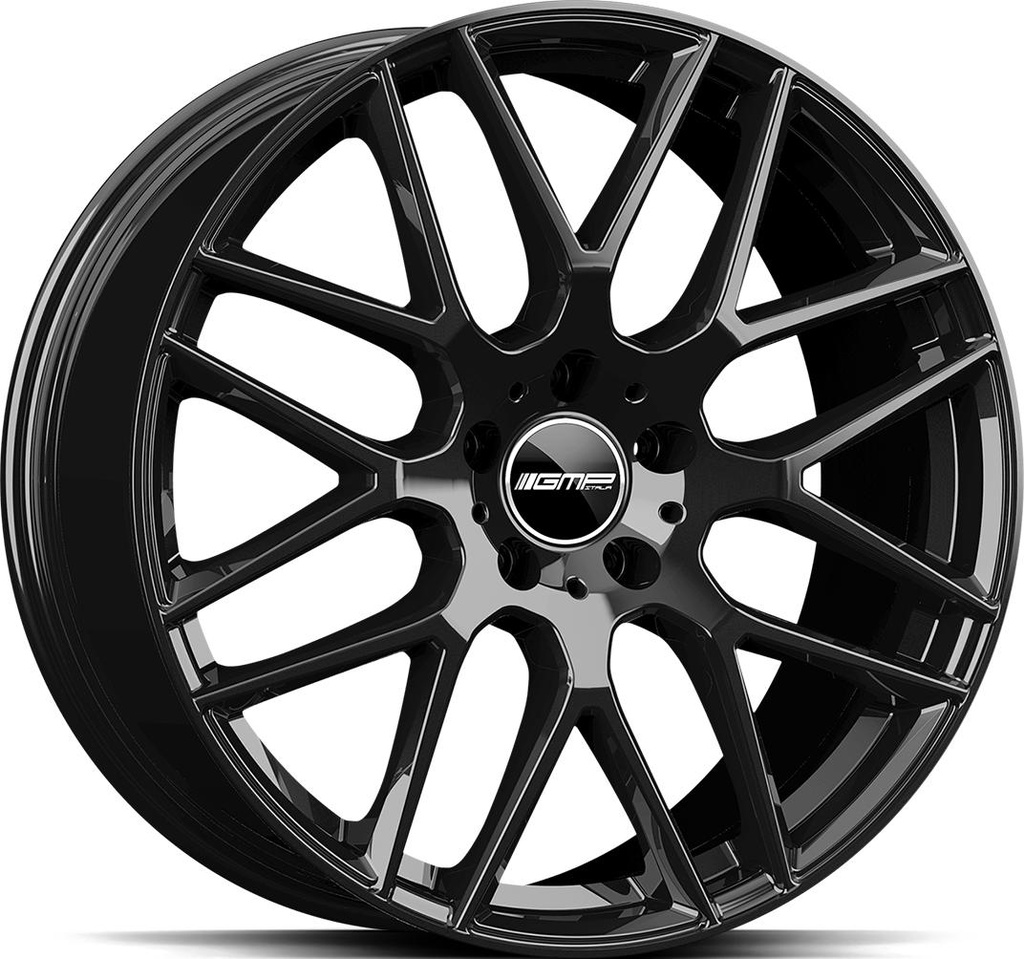 GMP BERGHEM GLOSS BLACK 9x19 5/112 ET48 CB66.6