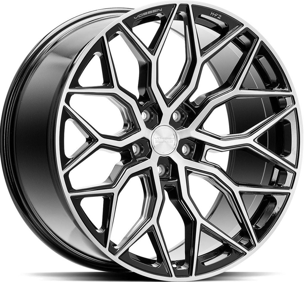 VOSSEN HF2 BRUSHED GLOSS BLACK 10.5x21 5/112 ET30 CB66.6