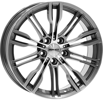 MONACO WHEELS GP8 ANTHRACITE POLISH 8x19 5/120 ET42 CB72.6