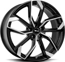 BROCK RC34 BLACK FULL POLISH 7.5x17 5/108 ET40 CB65.1