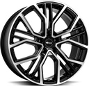 BROCK B41 BLACK FULL POLISH 11x21 5/130 ET58 CB71.6